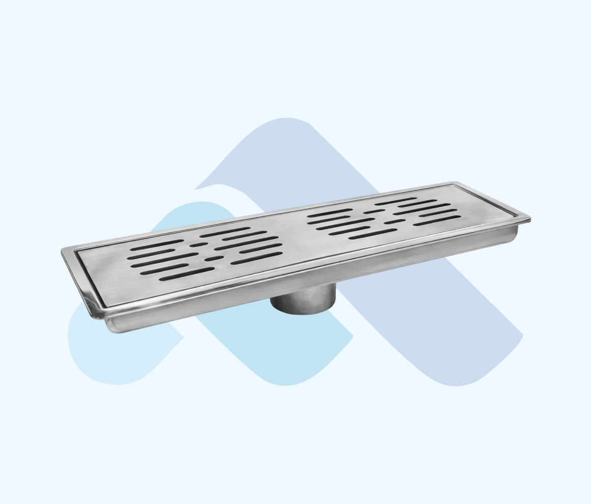 genis etekli paslanmaz dus kanali 10 cm