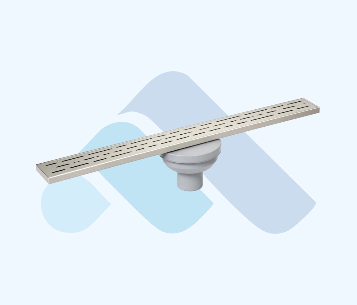 paslanmaz eksantrik govdeli 360 derece doner sifonlu dus kanali ac q50