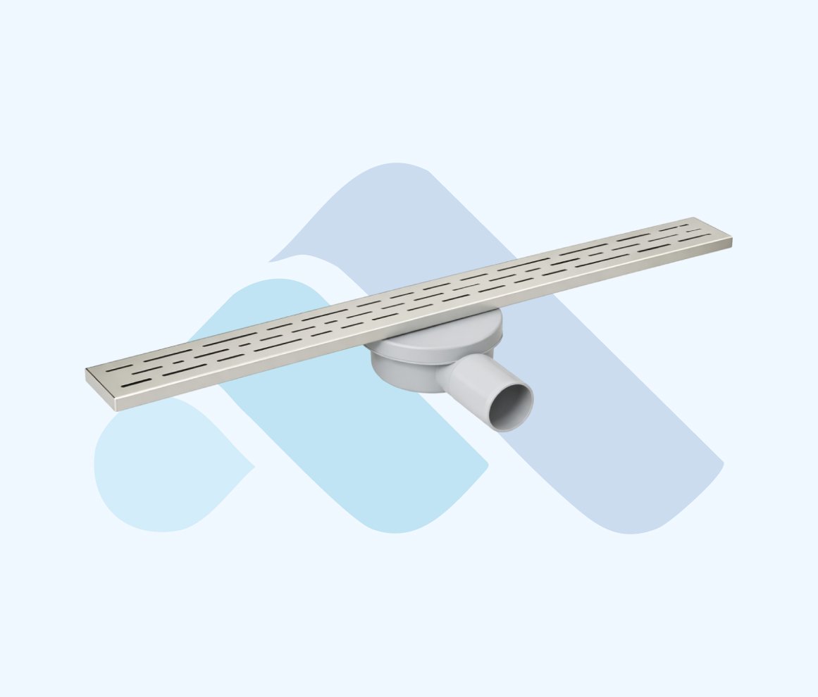 paslanmaz eksantrik govdeli 360 derece doner sifonlu dus kanali yc q50